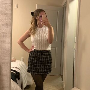 Abercrombie tweed mini skirt (skort)